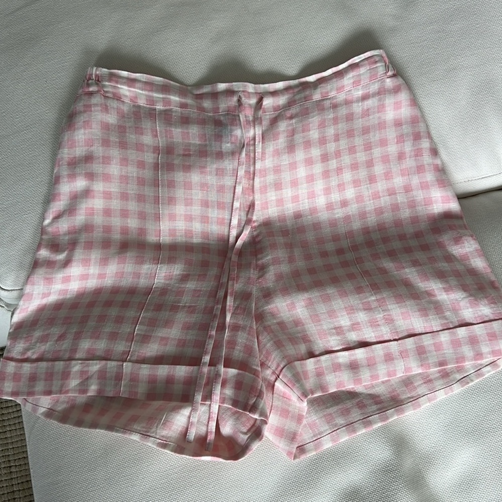 Sleeper Pink Gingham Shorts One Size